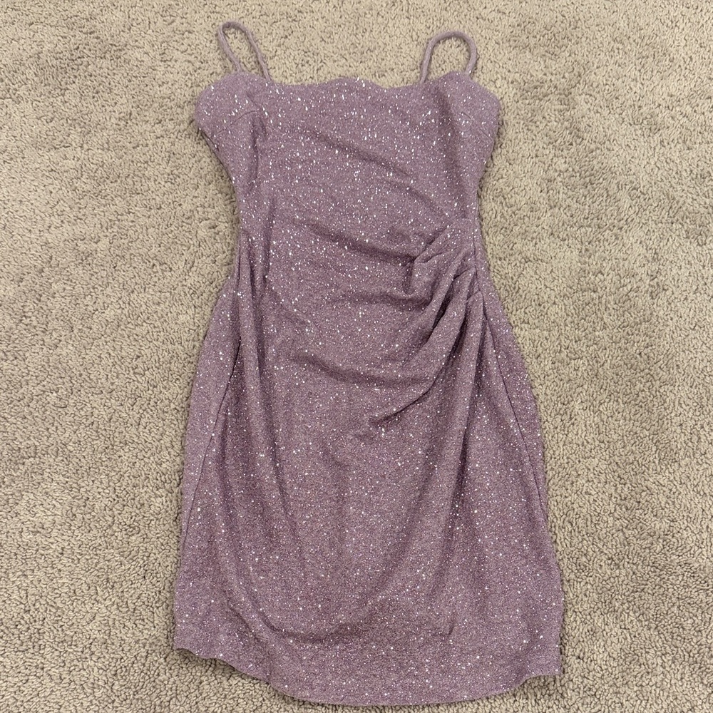 Windsor Sparkling Lavender Mini Dress